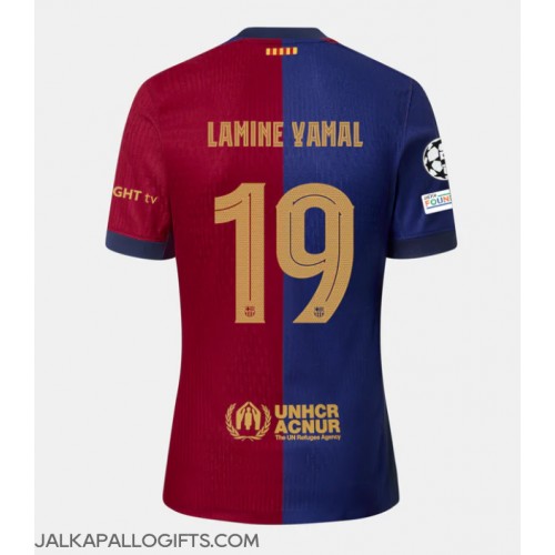 Barcelona Lamine Yamal #19 Kotipaita 2024-25 Lyhythihainen